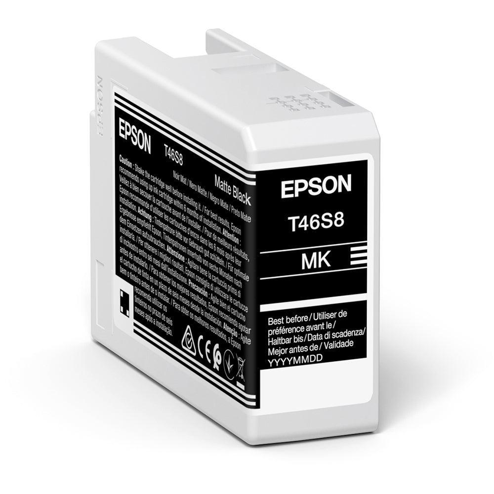 Epson C13T46S800 T46S8 Matte Black UltraChrome Pro 10 Ink Cartridge (25ml)-PCR Business Solutions Ltd